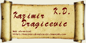 Kazimir Dragičević vizit kartica